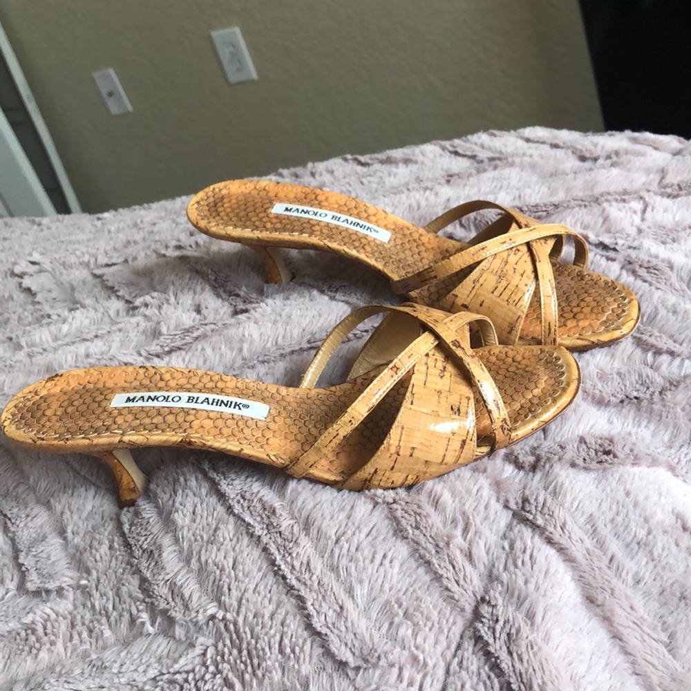 Manolo Blahnik Tan Sandals